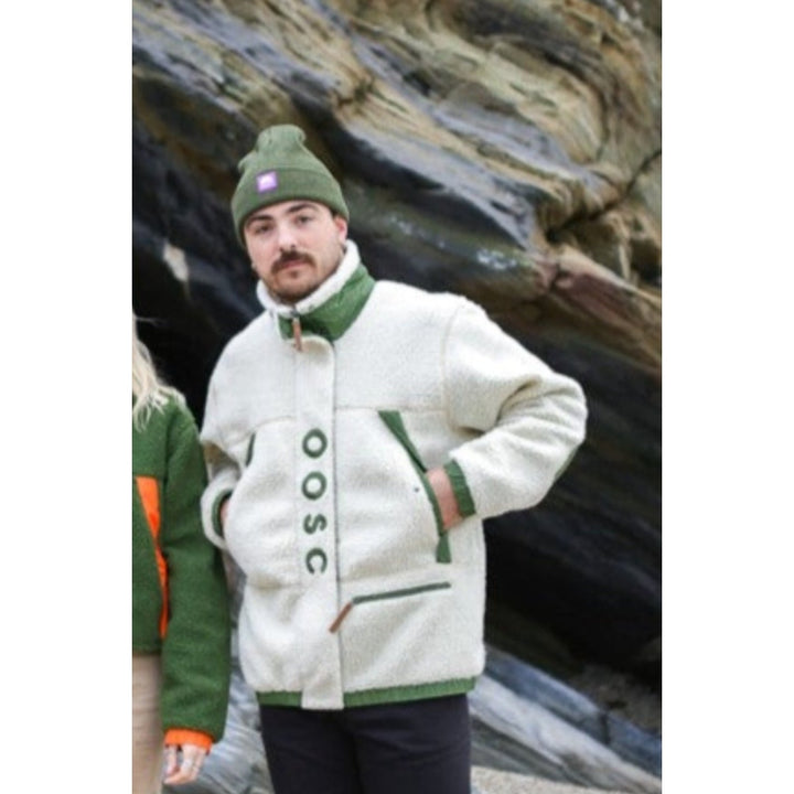 OOSC Clothing Sherpa Fleece Jacket Cream / Khaki - Men's