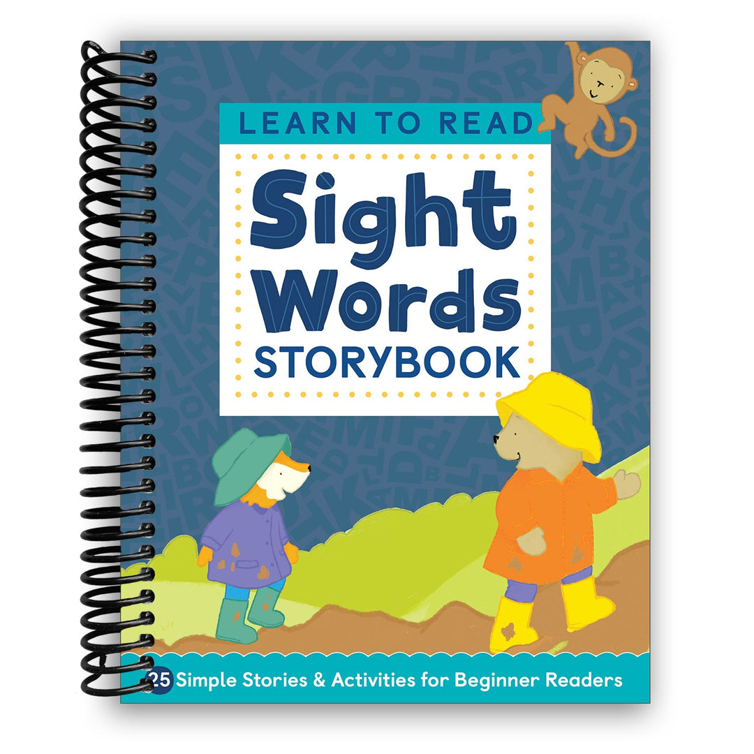 Learn to Read: Sight Words Storybook: 25 Simple Stories & Activities for Beginner Readers Spiral Bound