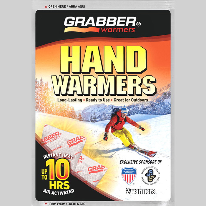 TRAPSKI Grabber Ski & Ride Hand Warmers - Long Lasting Natural Odorless Air Activated Warmers - Up to 10 Hours of Heat - 40 Pair Box