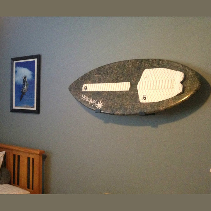 Minimalist Skimboard Display Rack for Stylish Storage