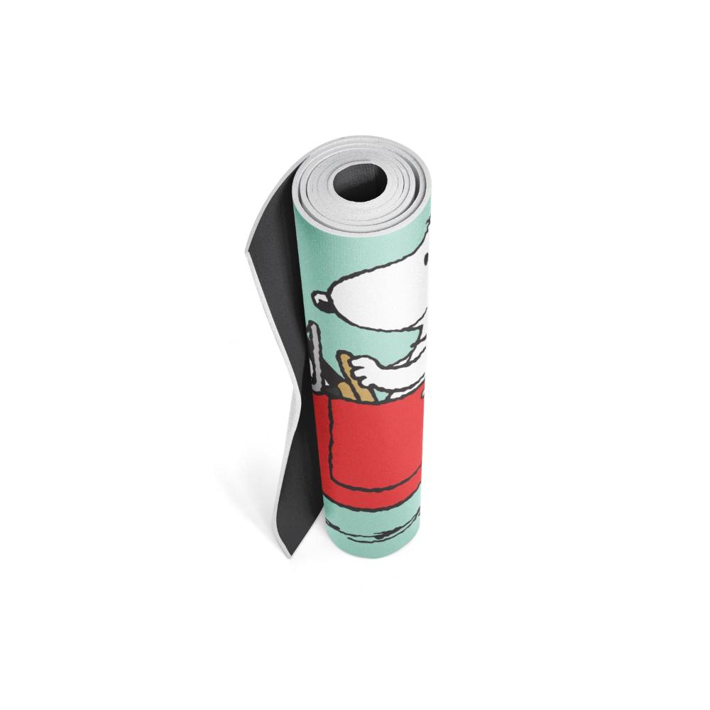 Yune Yoga Mat Peanuts Snoopy Race Car