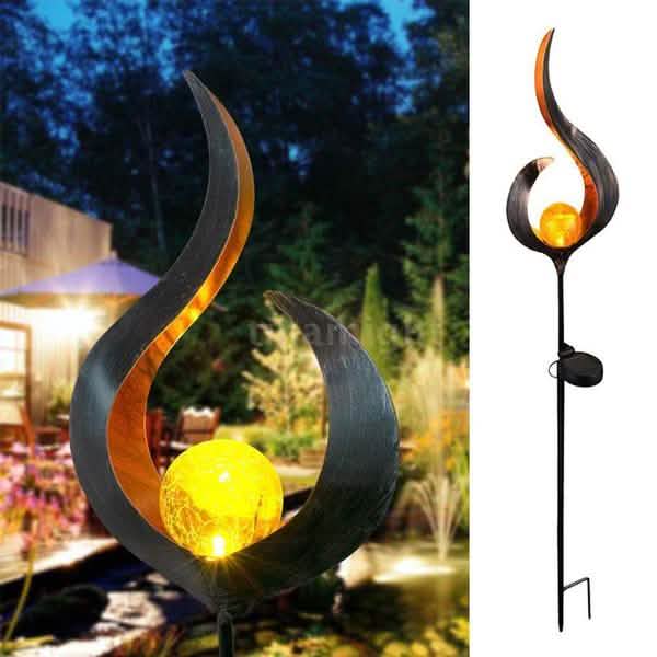 Solar Flame Light Lantern for Outdoor Spaces