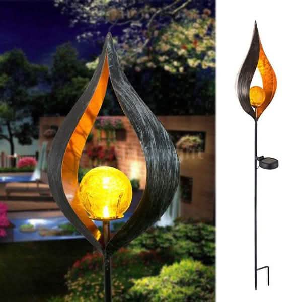 Solar Flame Light Lantern for Outdoor Spaces