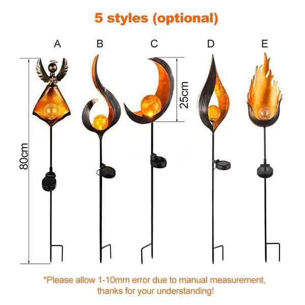 Solar Flame Light Lantern for Outdoor Spaces