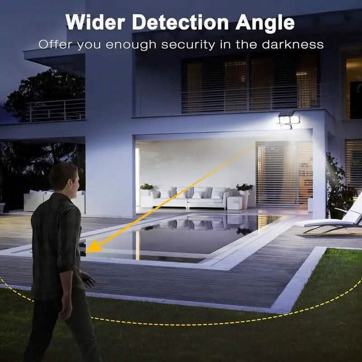 Solar Outdoor Motion Sensor Lights with 4 Heads