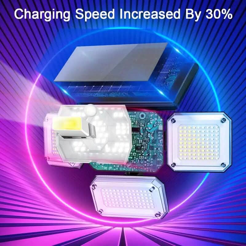 Solar Outdoor Motion Sensor Lights with 4 Heads