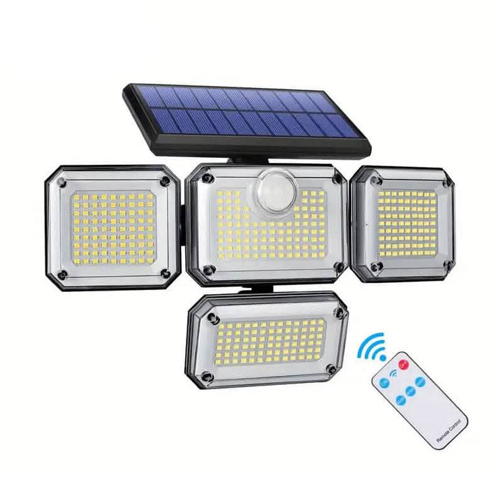 Solar Outdoor Motion Sensor Lights with 4 Heads