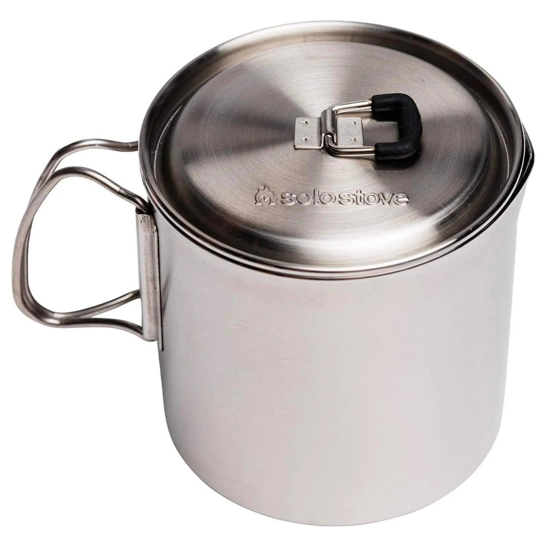 TRAPSKI Solo Stove Pot 900/1800/4000 Stainless Steel Companion Pots | Lightweight Aluminum Pot Holding Tripod | Great Portable Cookware for Backpacking, Camping & Survival Adventures | Deisgned for use with Lite/Titan/Campfire Solo Stoves