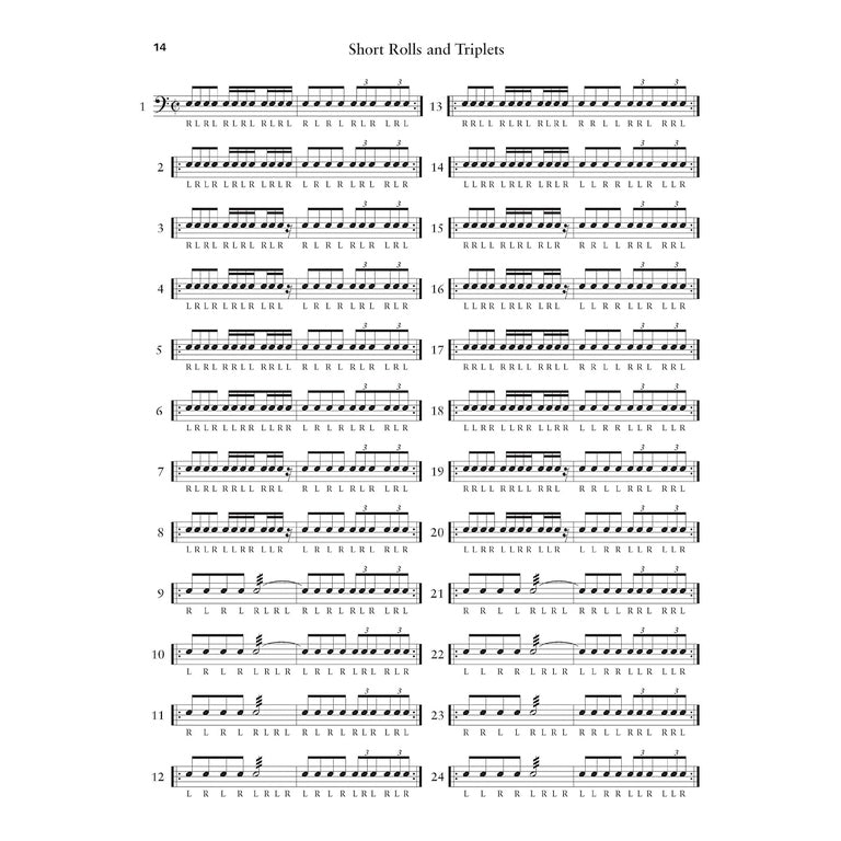Stick Control: For the Snare Drummer Spiral Bound