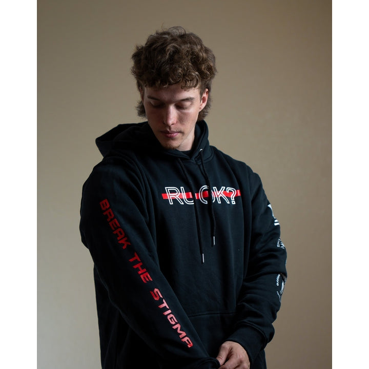 DeemedFit Women’s Stigma Breaking Hoodie- Red Line