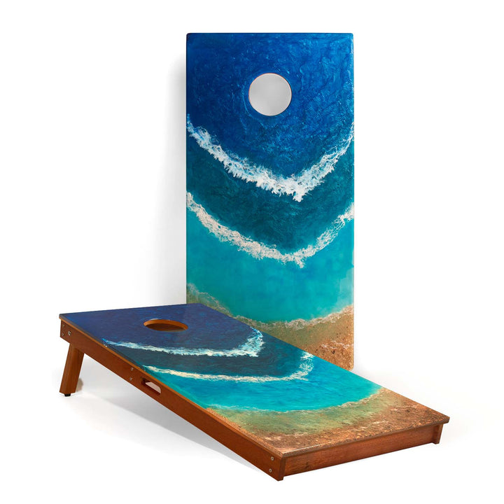 2x4 Epoxy Resin Cornhole Boards for Outdoor Fun