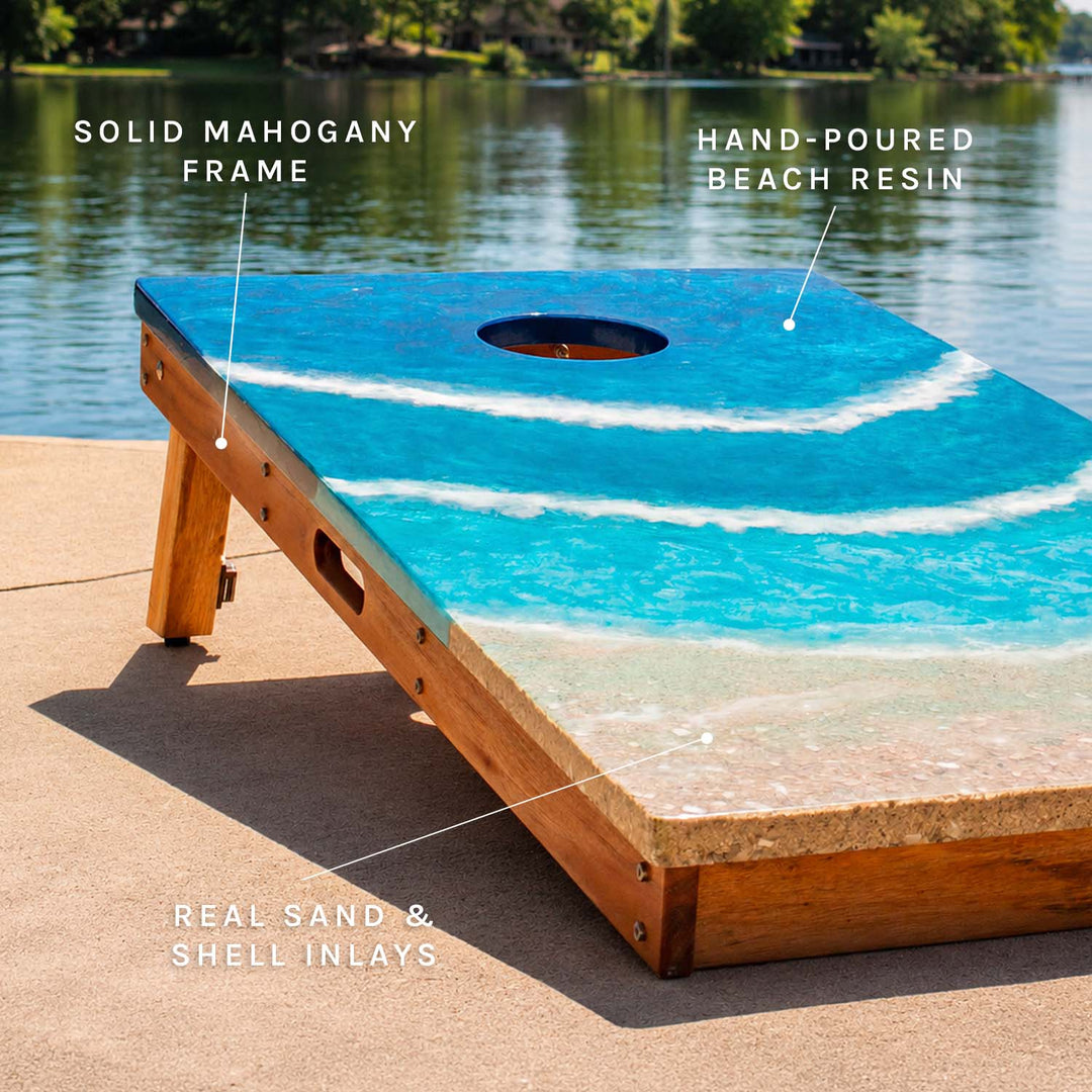 2x4 Epoxy Resin Cornhole Boards for Outdoor Fun