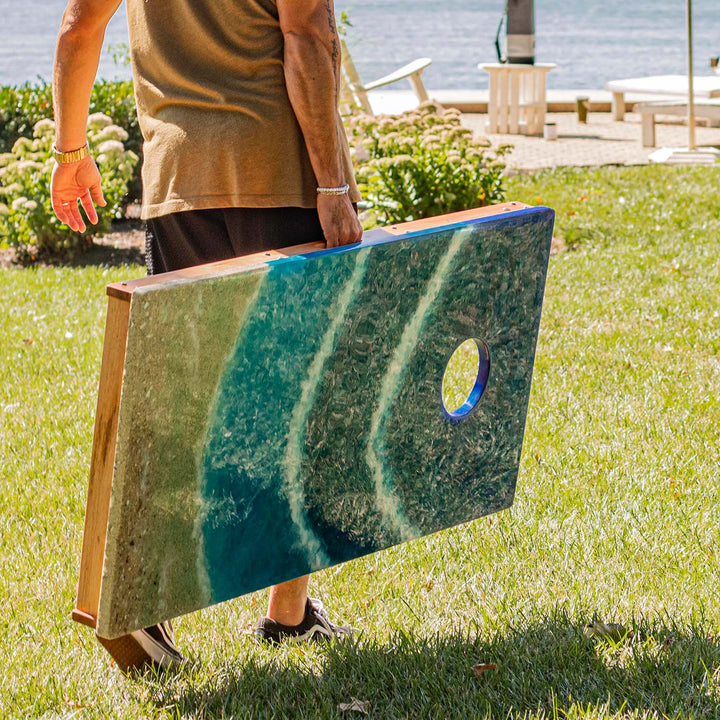 2x4 Epoxy Resin Cornhole Boards for Outdoor Fun