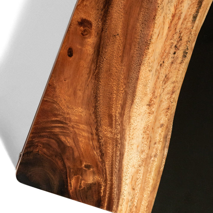 2ft x 4ft Resin & Wood Classic Cornhole Set | Live Edge River Collection