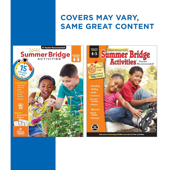Summer Bridge Activities Workbook: Bridging Grades 4 to 5 in Just 15 Minutes a Day Spiral Bound