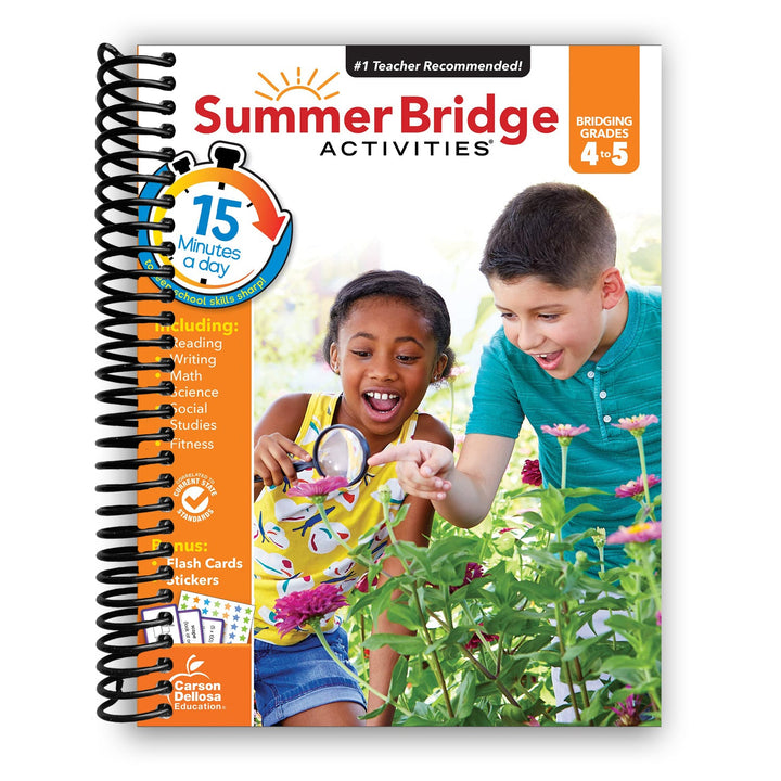 Summer Bridge Activities Workbook: Bridging Grades 4 to 5 in Just 15 Minutes a Day Spiral Bound
