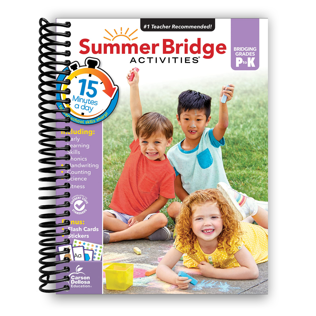Summer Bridge Activities PreK-K Workbooks, Ages 4-5 Spiral Bound
