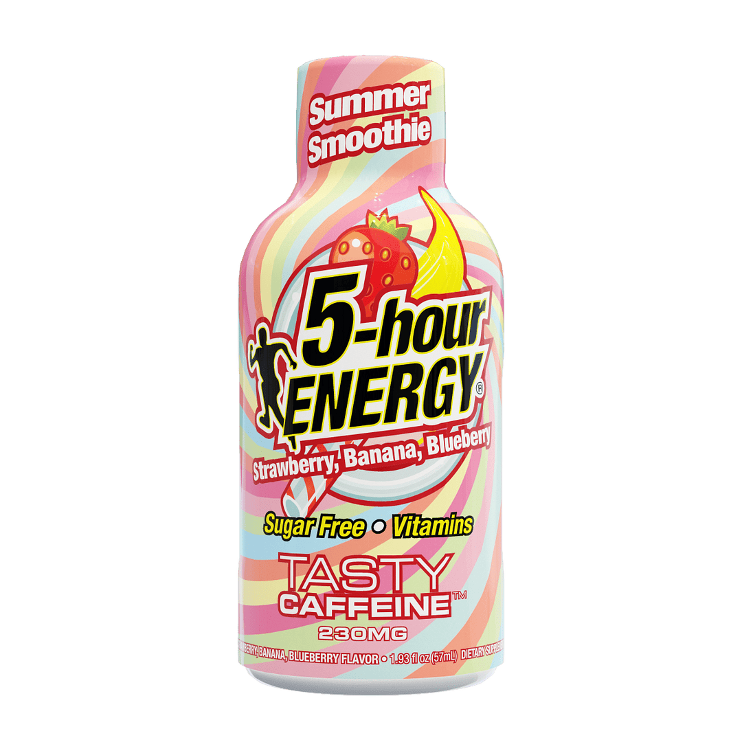 24 Pack 5-hour ENERGY Extra Strength Shots, Summer Smoothie Flavor, 1.93 Fl Oz