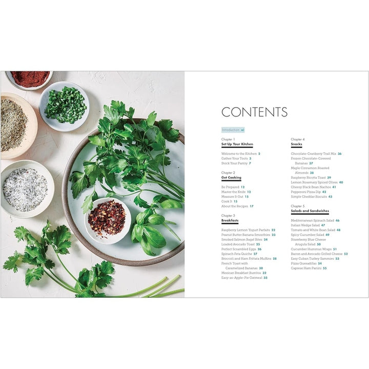 Super Easy Cookbook for Beginners: 5-Ingredient Recipes and Essential Techniques to Get You Started in the Kitchen Spiral Bound