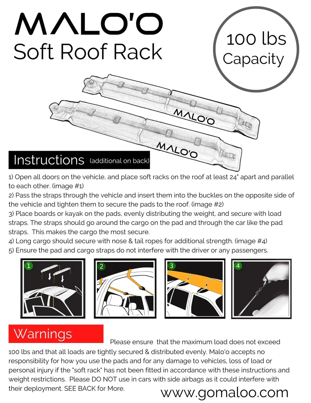 Malo'o Racks Surfboard Roof Rack