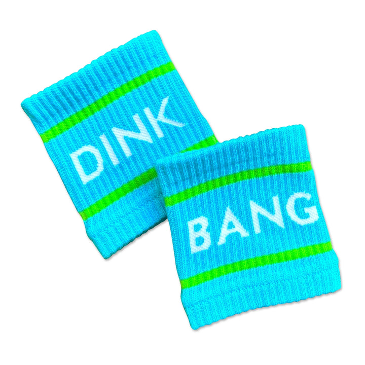 Swinton Pickleball Blue Dink & Bang Pickleball Wristbands