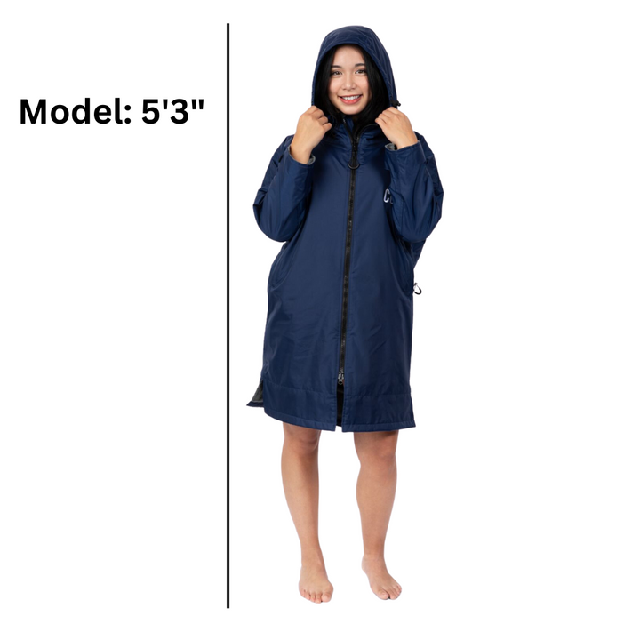 COR Surf Waterproof Swim Parka Navy Blue