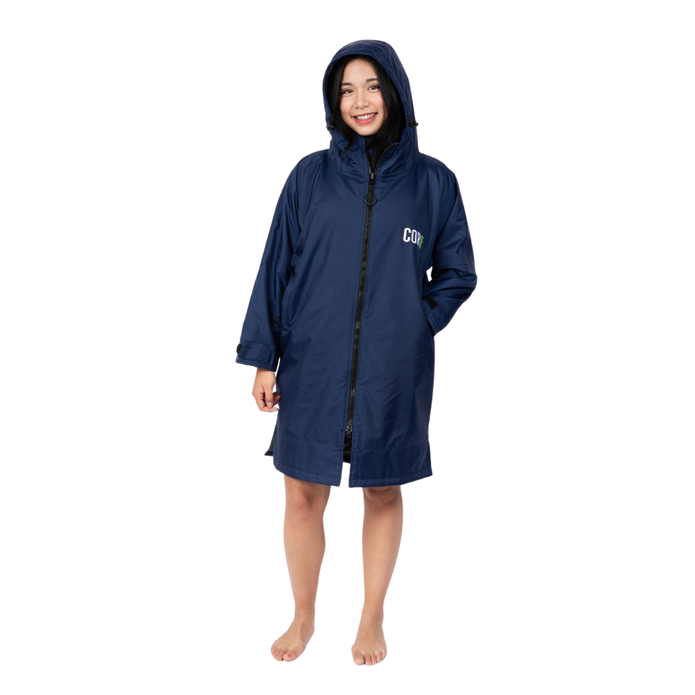 COR Surf Waterproof Swim Parka Navy Blue