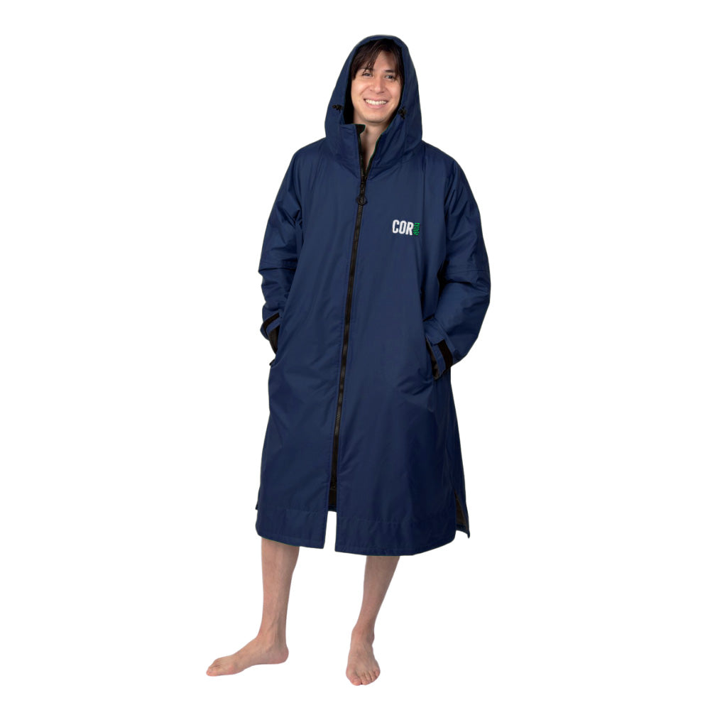 COR Surf Waterproof Swim Parka Navy Blue