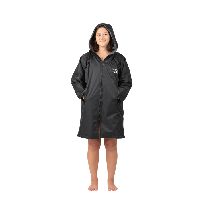 COR Surf Waterproof Swim Parka | XS-XL Black