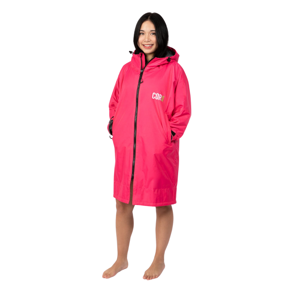 COR Surf Waterproof Swim Parka Pink