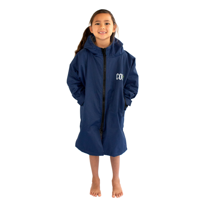 COR Surf Waterproof Swim Parka Navy Blue