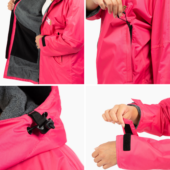 COR Surf Waterproof Swim Parka Pink