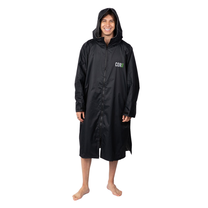 COR Surf Waterproof Swim Parka | XS-XL Black