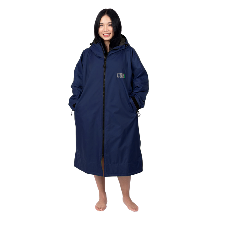 COR Surf Waterproof Swim Parka Navy Blue