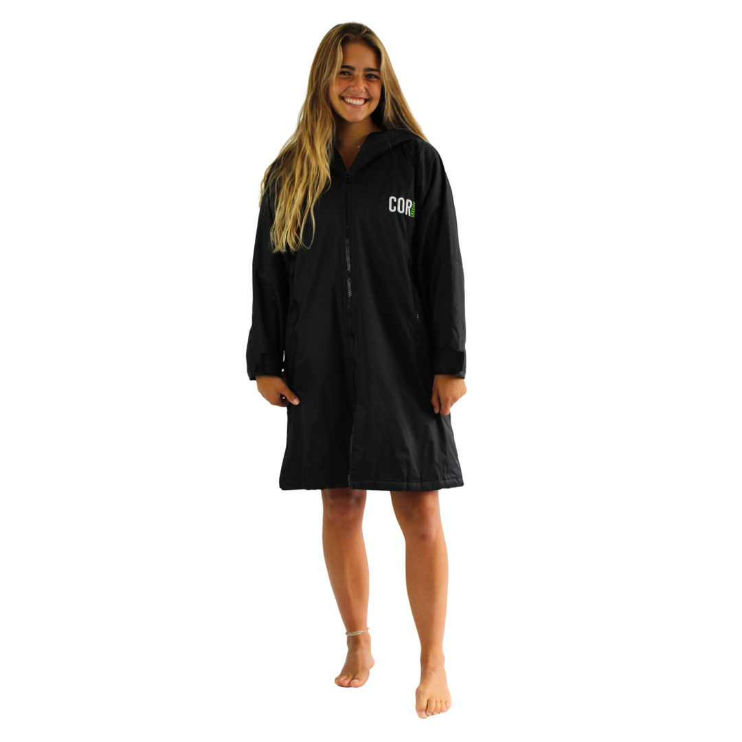 COR Surf Waterproof Swim Parka | XS-XL Black