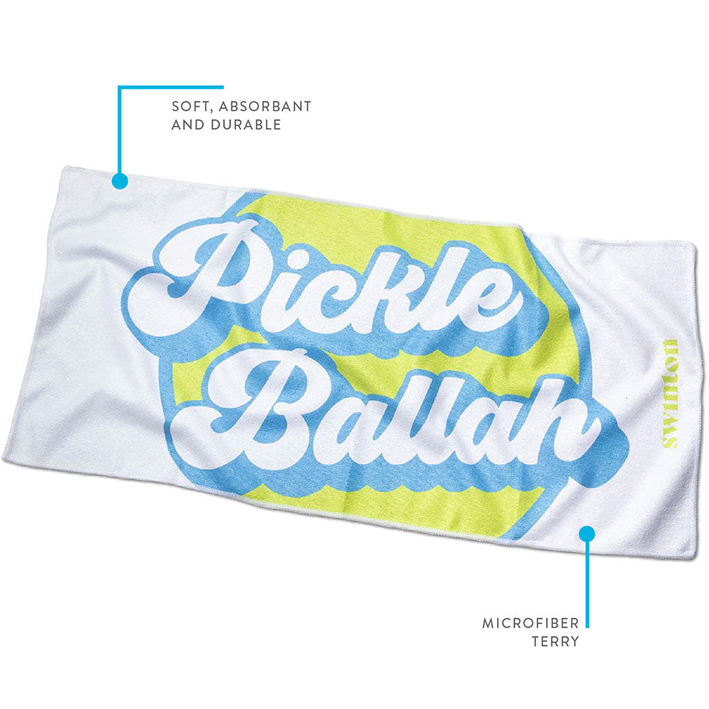 Swinton Pickleball Sports Towel White