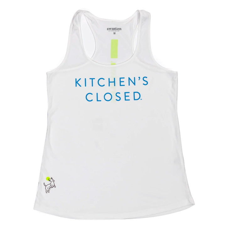 Swinton Pickleball Performance Tank White