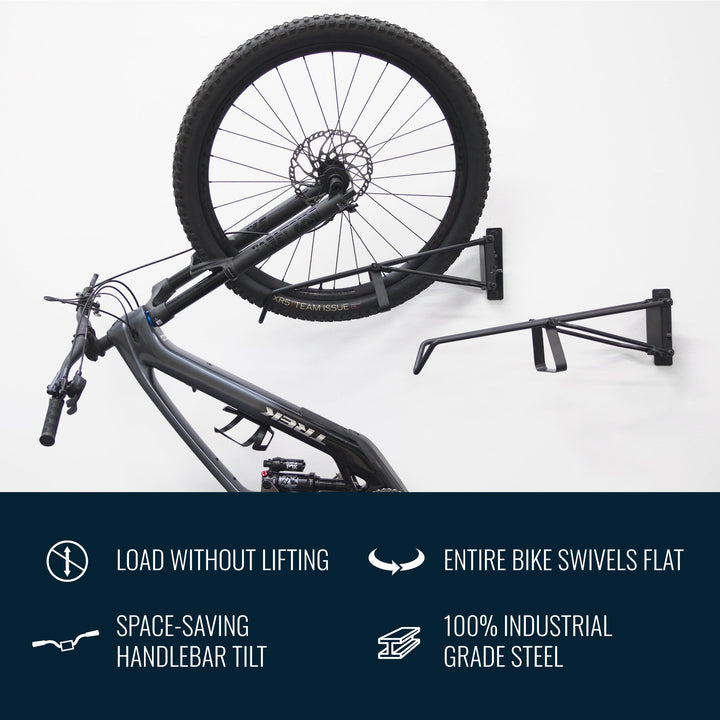 StoreYourBoard SwivelStow No-Lift Mountain Bike Rack | 2 Pack