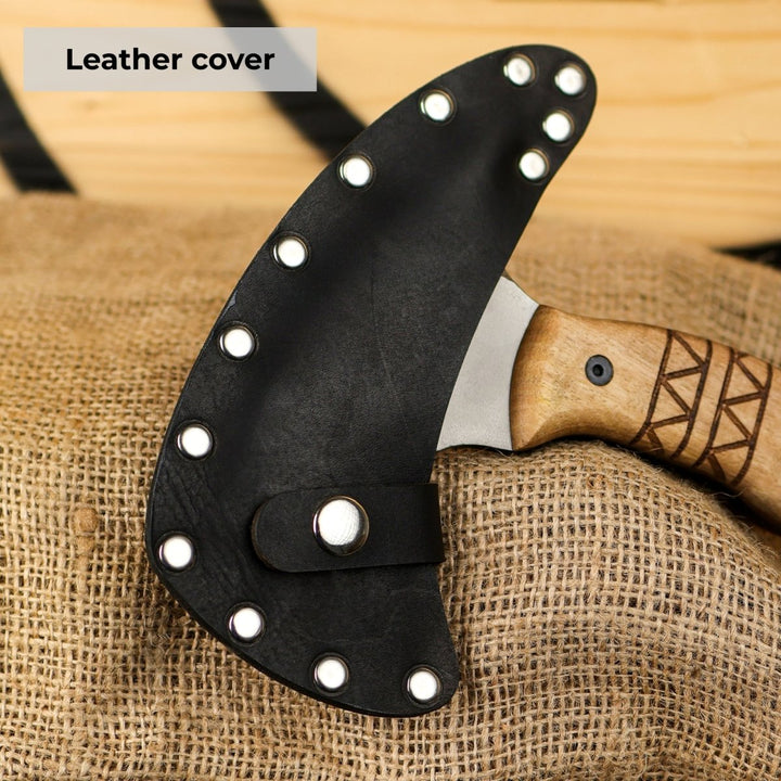 AncientSmithy Tactical tomahawk "Sakari" with tribal engraving