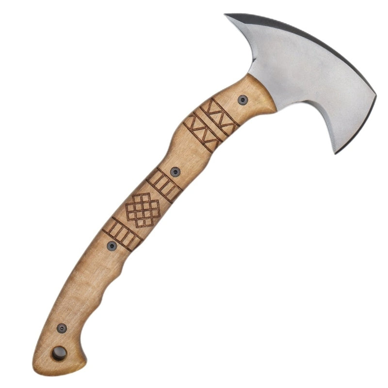 AncientSmithy Tactical tomahawk "Sakari" with tribal engraving