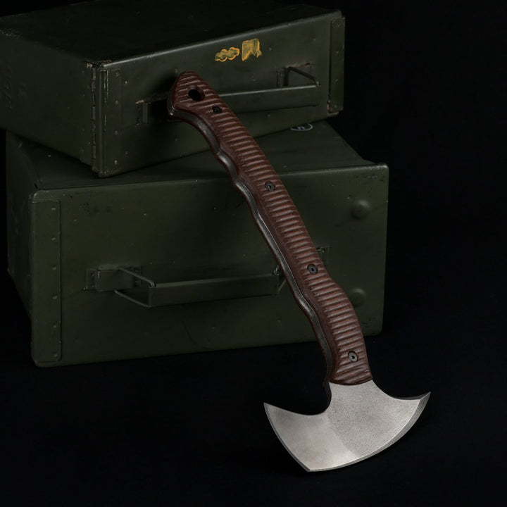 AncientSmithy Tactical tomahawk with blade and spike 13.77" - polymer composite handle