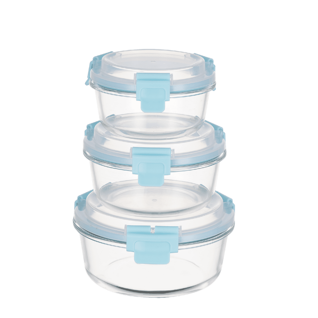 High Top Lid Round Containers