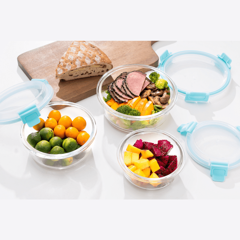 High Top Lid Round Containers