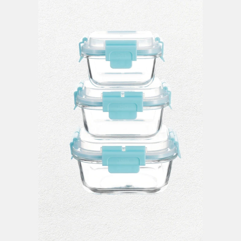 High Top Lid Square Containers