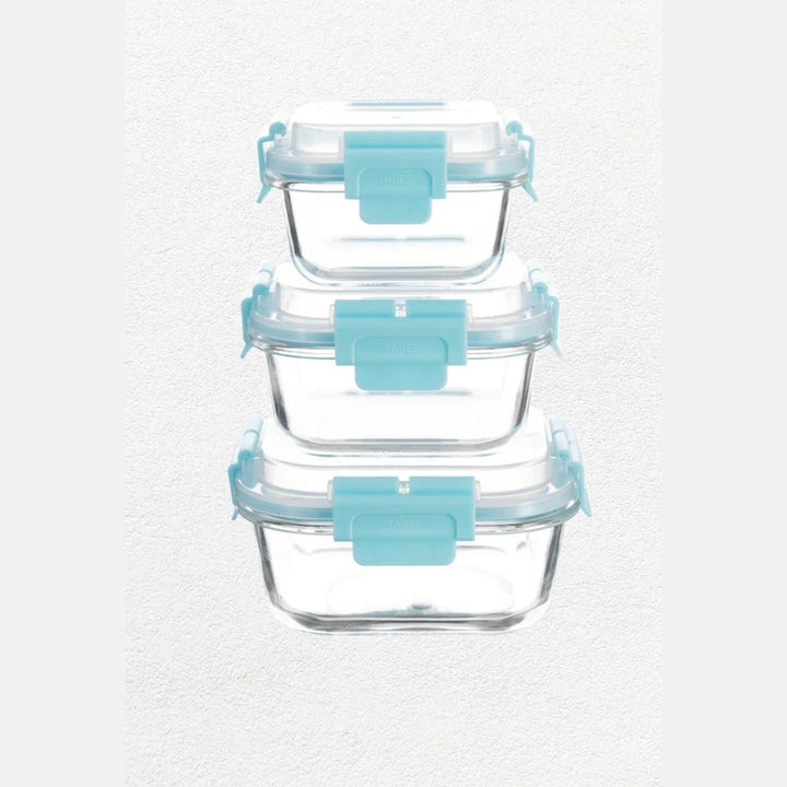 High Top Lid Square Containers