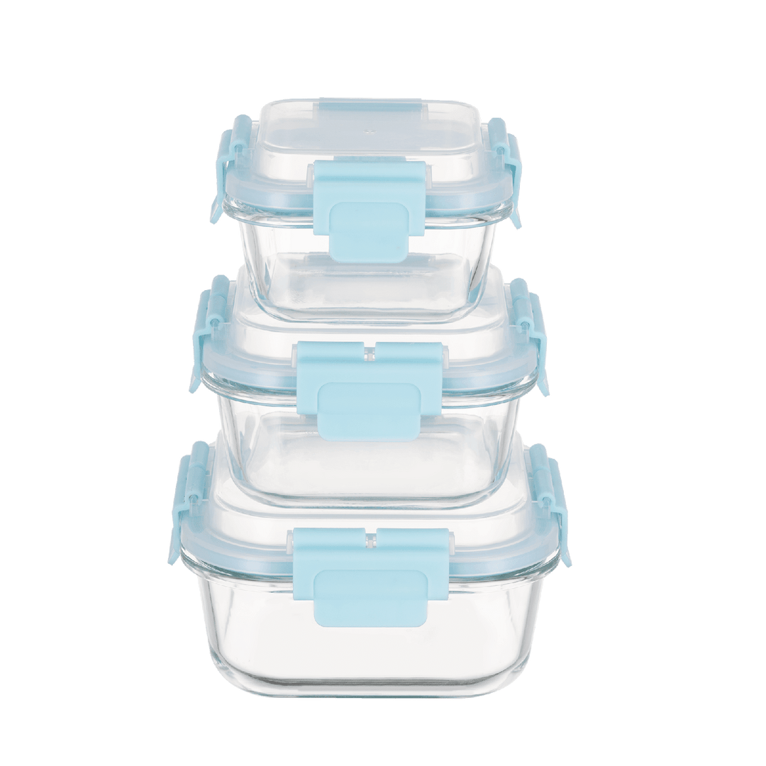 High Top Lid Square Containers