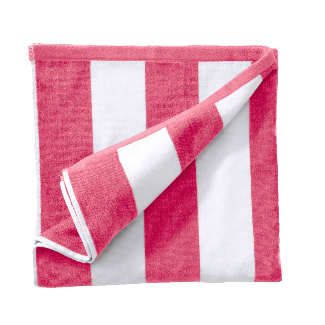 Cotton Velour Cabana Beach Towel - Novia Collection