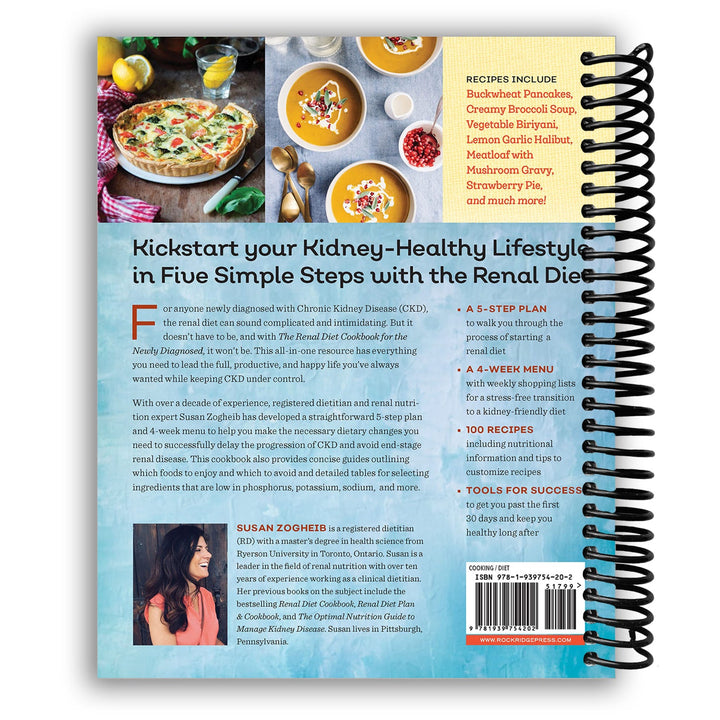 Renal Diet Cookbook for the Newly Diagnosed Spiral Bound