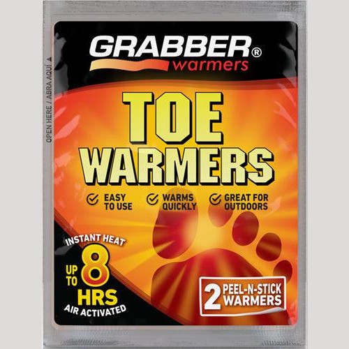 TRAPSKI Grabber Toe Warmers - Long Lasting Safe Natural Odorless Air Activated Warmers - Up to 8 Hours of Heat - 40 Pair Box