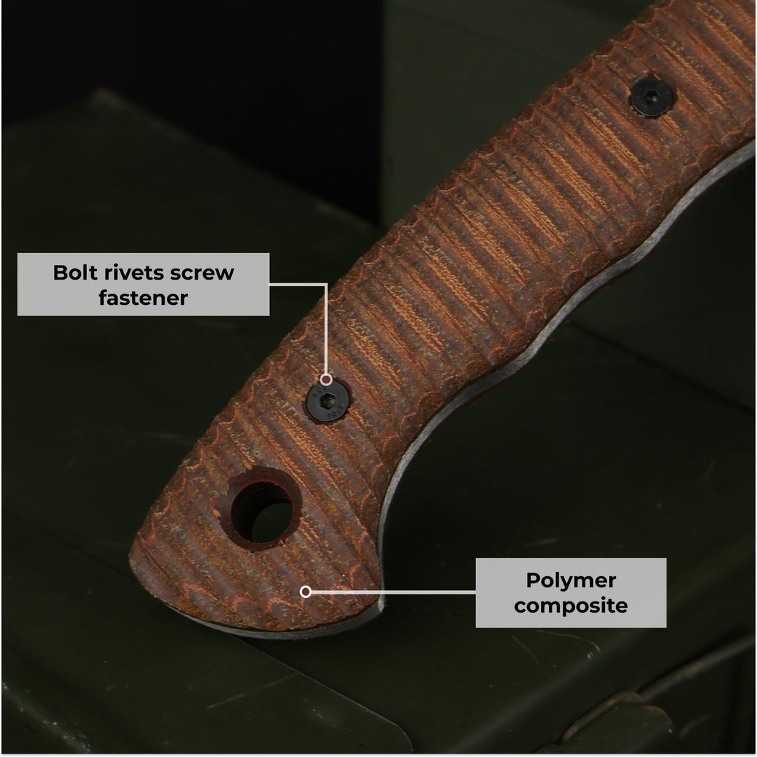 AncientSmithy Compact tactical tomahawk with polymer composite handle